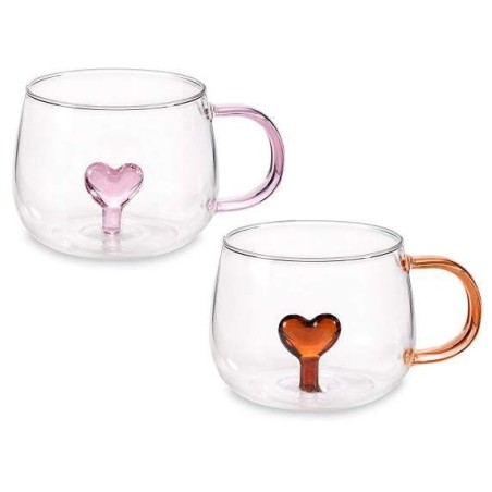 Tazza in Vetro con Cuore 3d